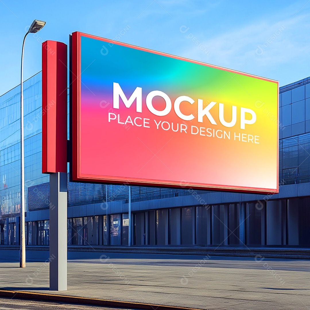 Mockup Painel Publicitário PSD Editável