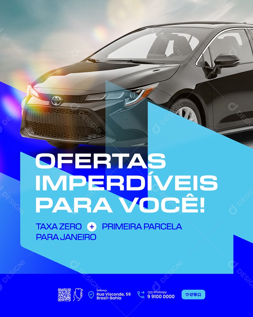 Concessionária Ofertas Imperdíveis para Você Social Media PSD Editável
