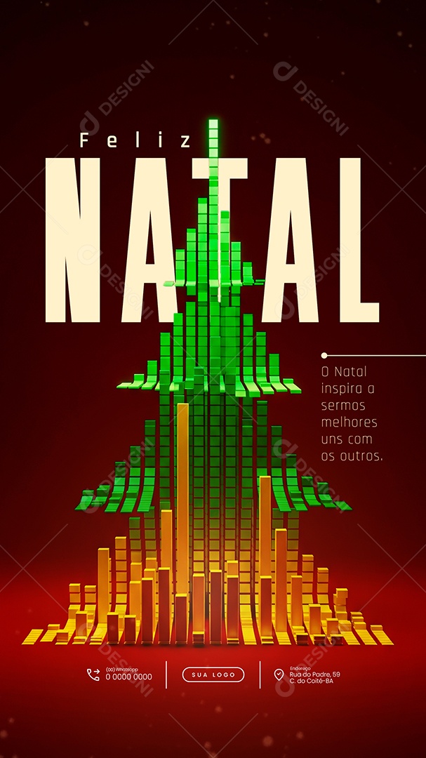 Feliz Natal 25 de Dezembro Story o Natal Inspira a Sermos Social Media PSD Editável