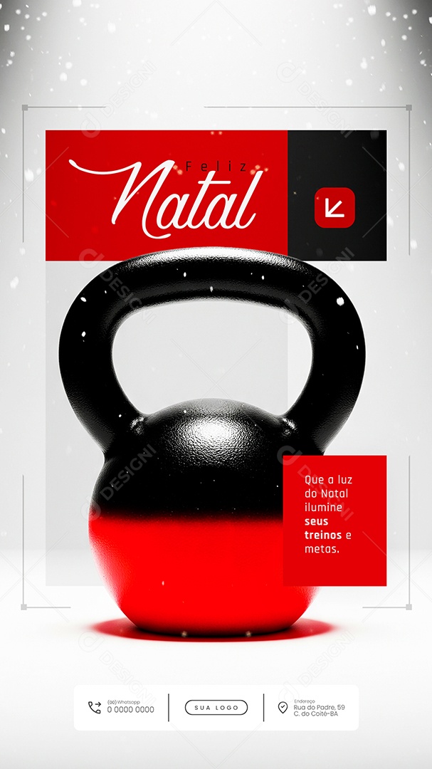 Feliz Natal 25 de Dezembro Story Seus Treino Social Media PSD Editável