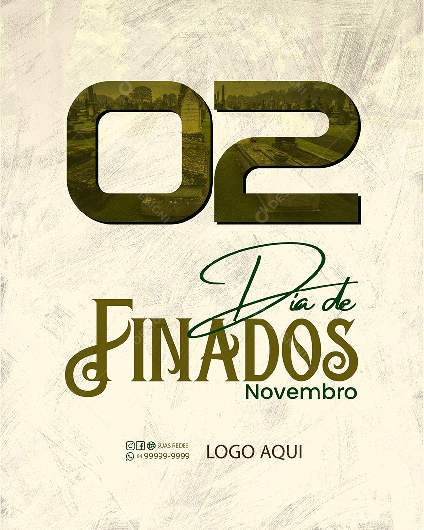 Dia de Finados 02 de Novembro Social Media PSD Editável