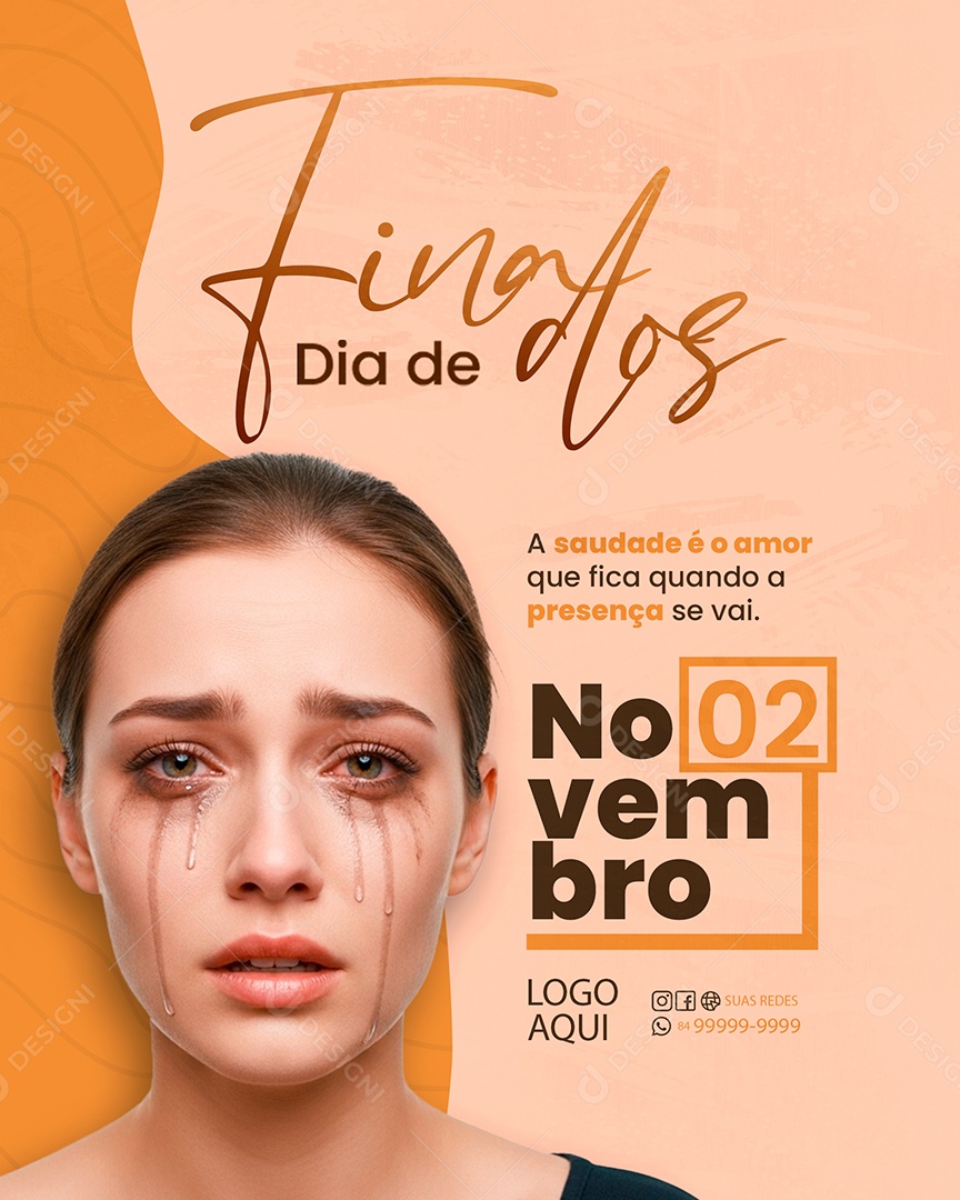 Dia de Finados 02 de Novembro Social Media PSD Editável