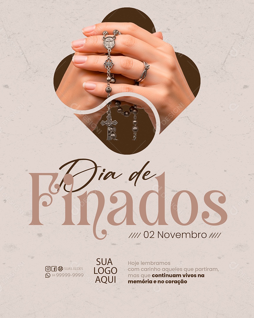 Dia de Finados 02 de Novembro Social Media PSD Editável
