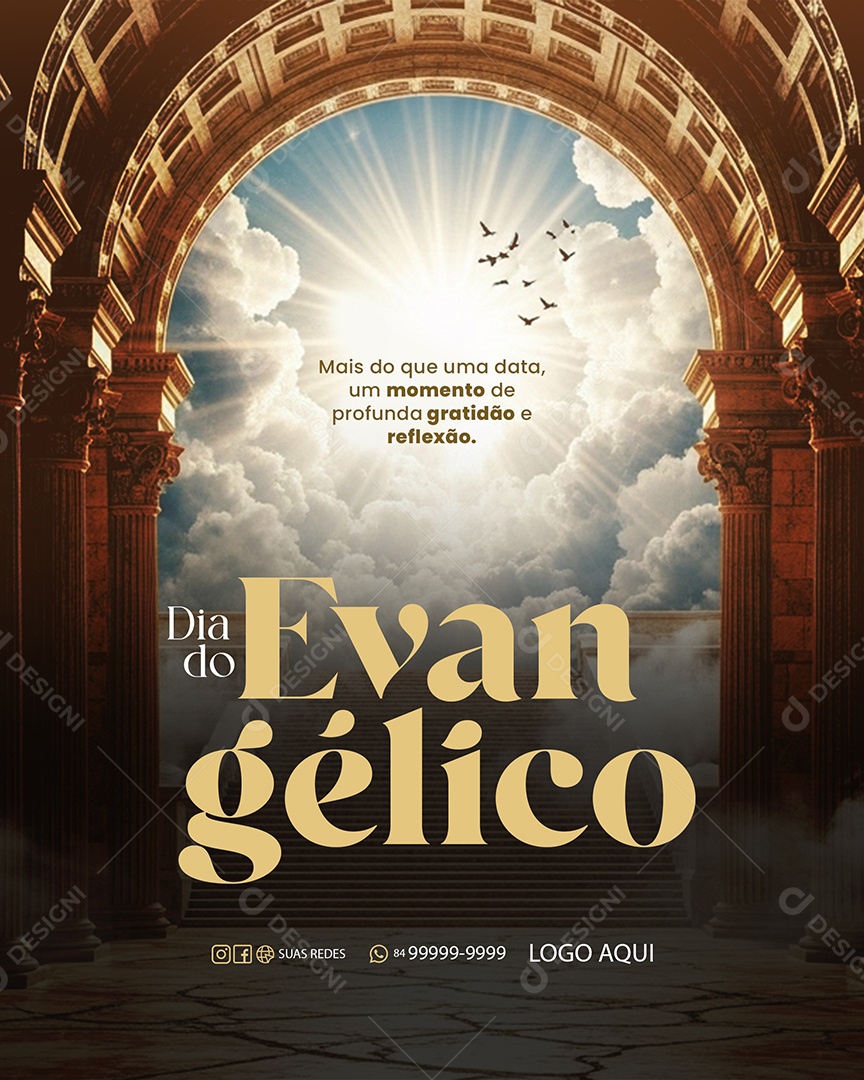 Dia do Evangélico 30 de Novembro Social Media PSD Editável
