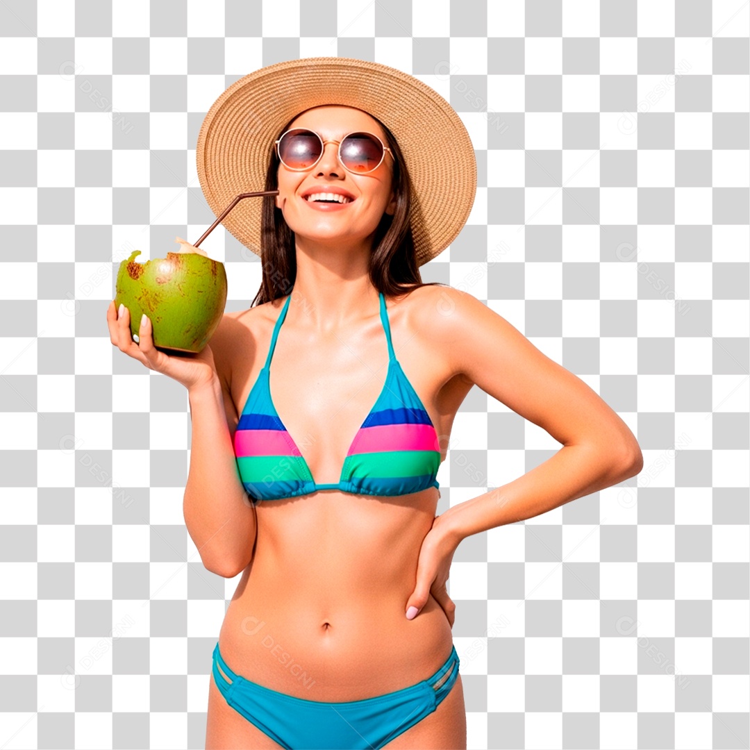 Mulher de Biquíni PNG Transparente