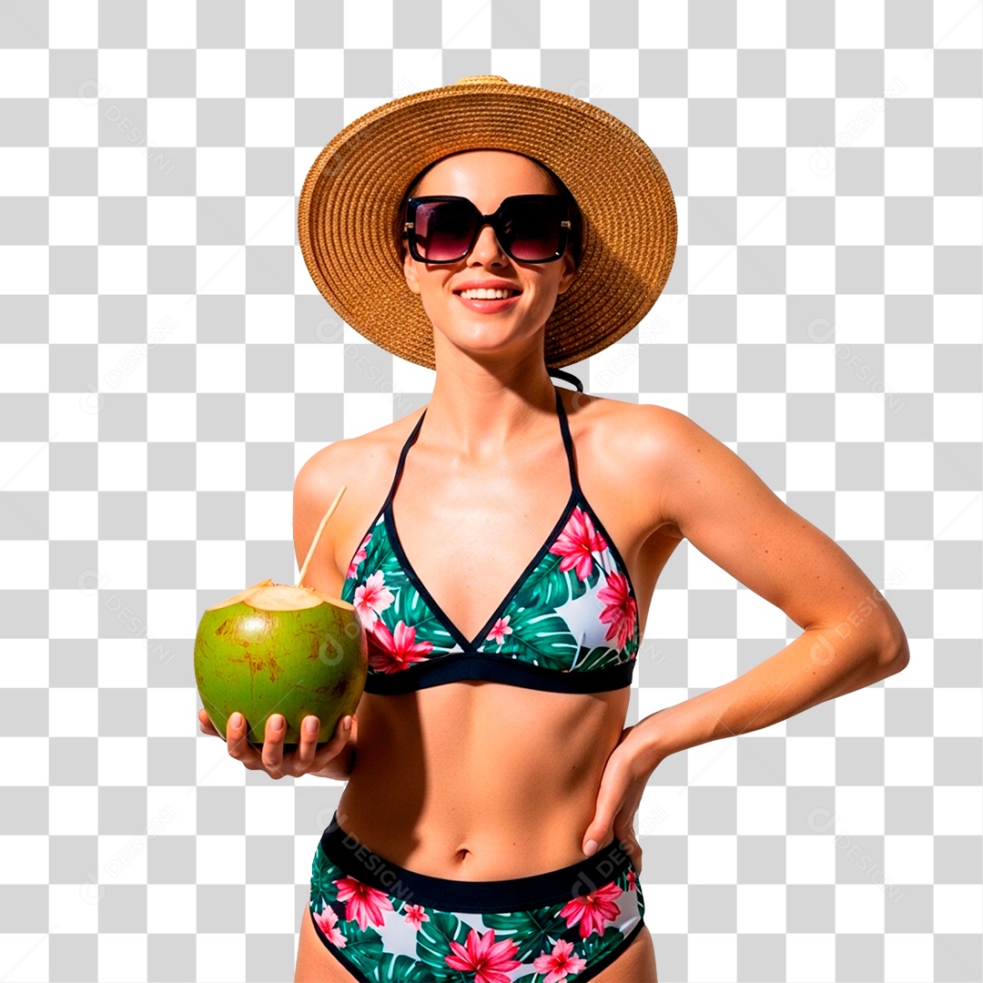 Mulher de Biquíni PNG Transparente