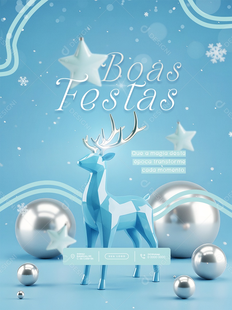 Feliz Natal 25 de Dezembro Feed Cada Momento Social Media PSD Editável