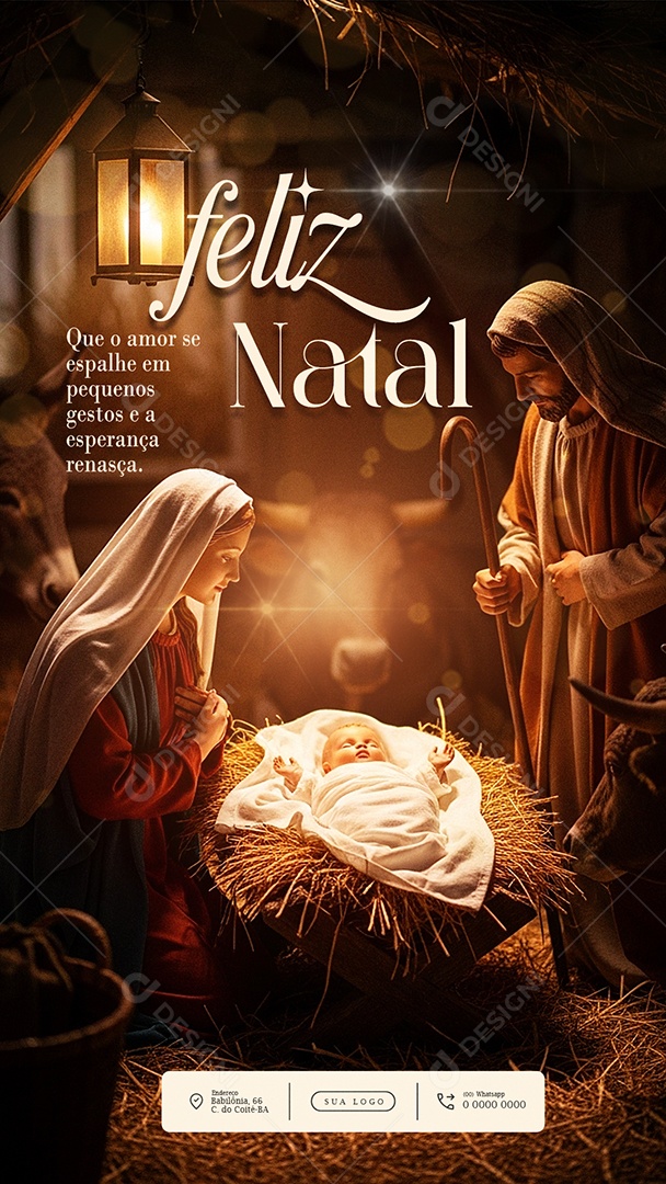 Feliz Natal 25 de Dezembro Story Gestos Social Media PSD Editável
