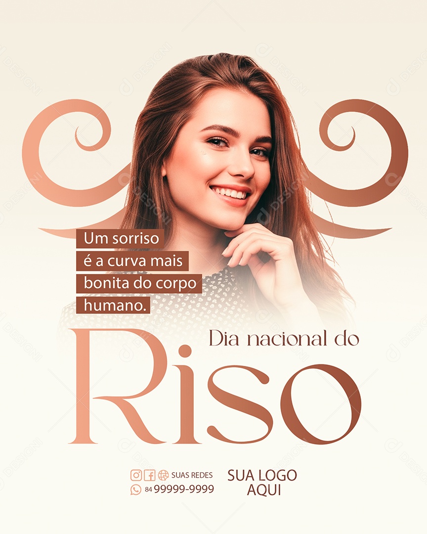 Dia Nacional do Riso 05 de Maio Social Media PSD Editável