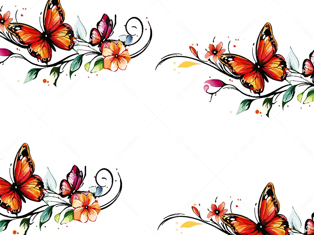 Background Floral Ilustração Vetor EPS