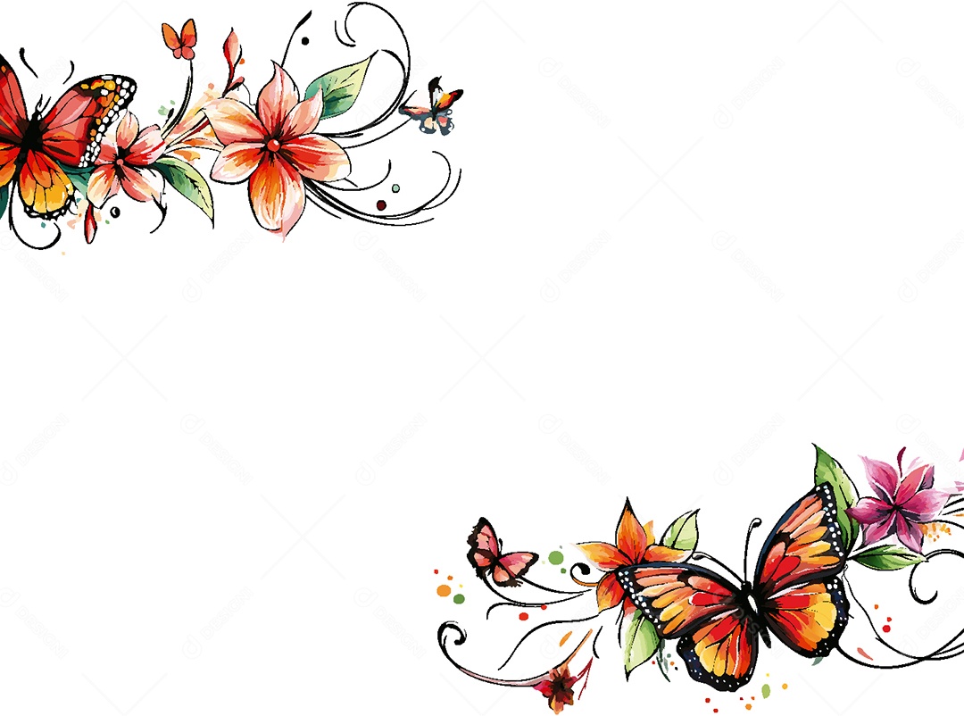 Background Floral Ilustração Vetor EPS