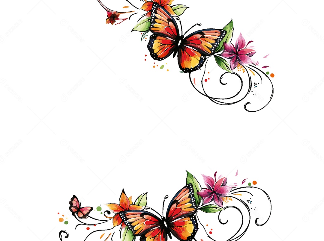 Background Floral Ilustração Vetor EPS