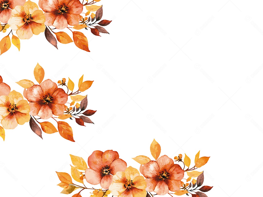 Background Floral Ilustração Vetor EPS