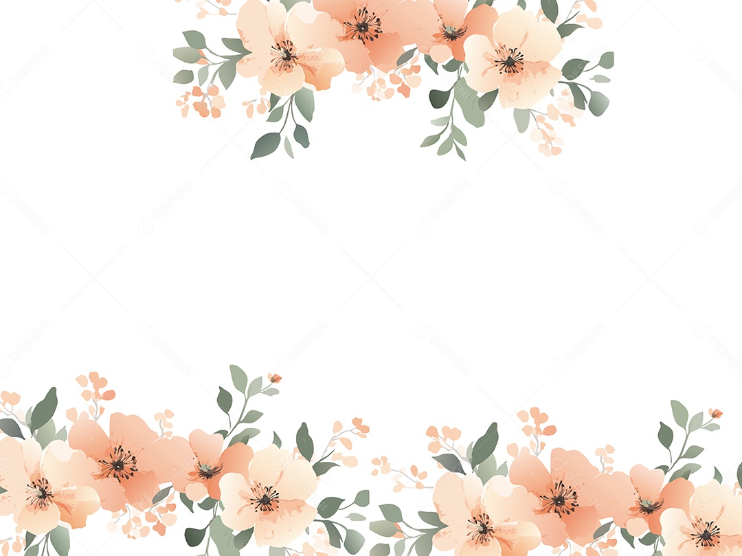 Background Floral Ilustração Vetor EPS