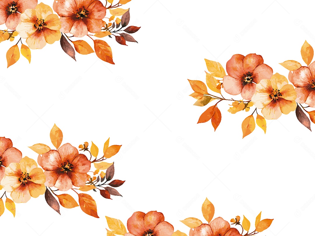 Background Floral Ilustração Vetor EPS