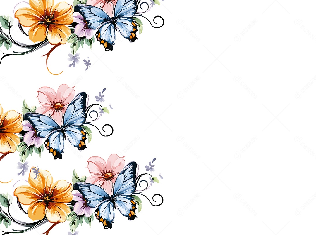 Background Floral Ilustração Vetor EPS