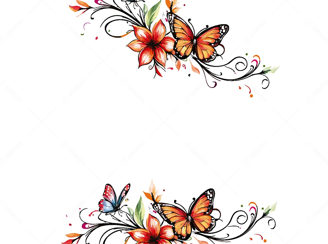 Background Floral Ilustração Vetor EPS