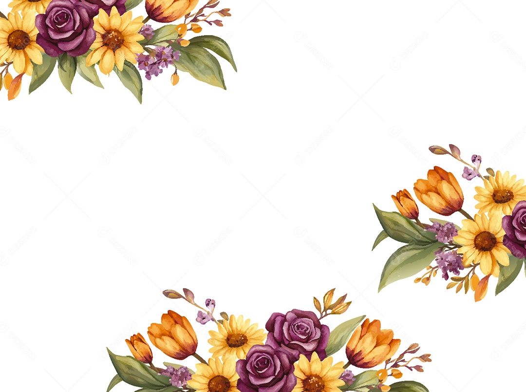 Background Floral Ilustração Vetor EPS