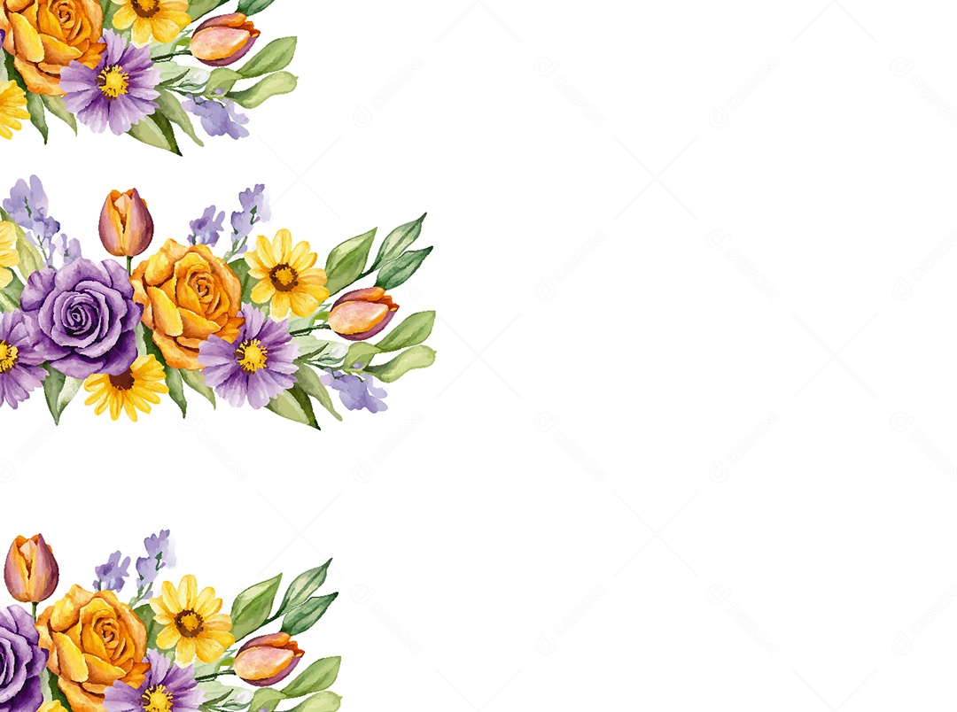 Background Floral Ilustração Vetor EPS