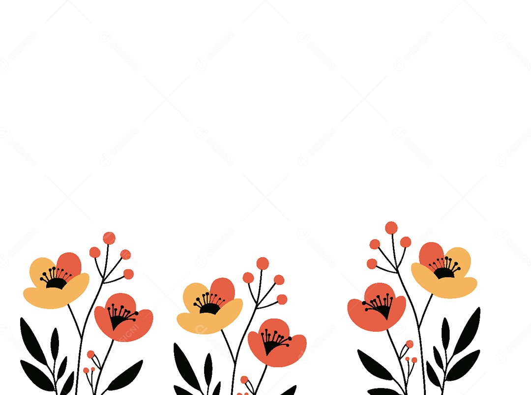 Background Floral Ilustração Vetor EPS