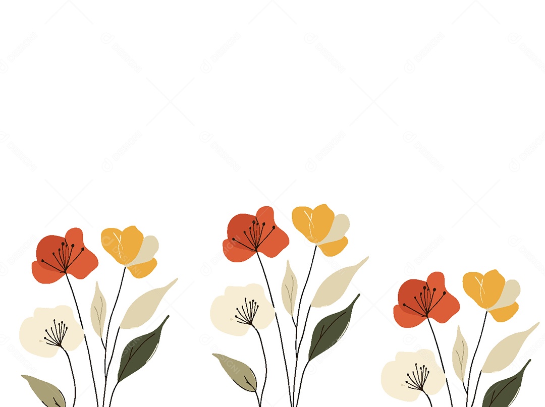 Background Floral Ilustração Vetor EPS