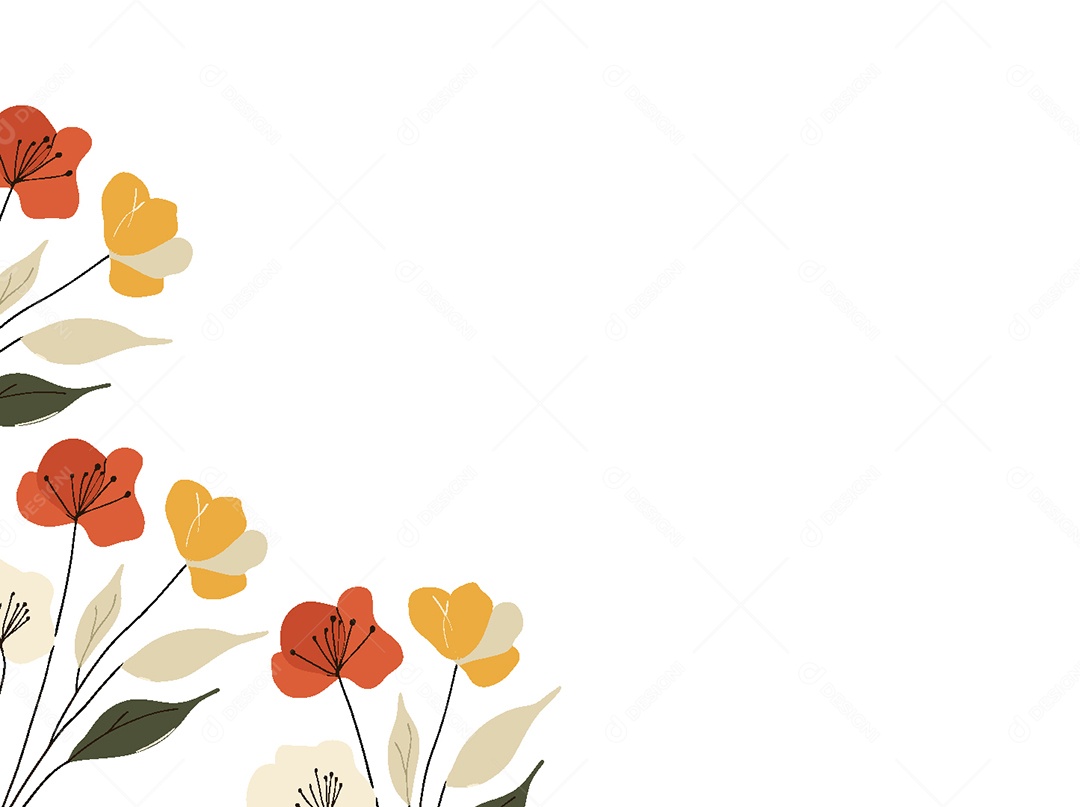 Background Floral Ilustração Vetor EPS