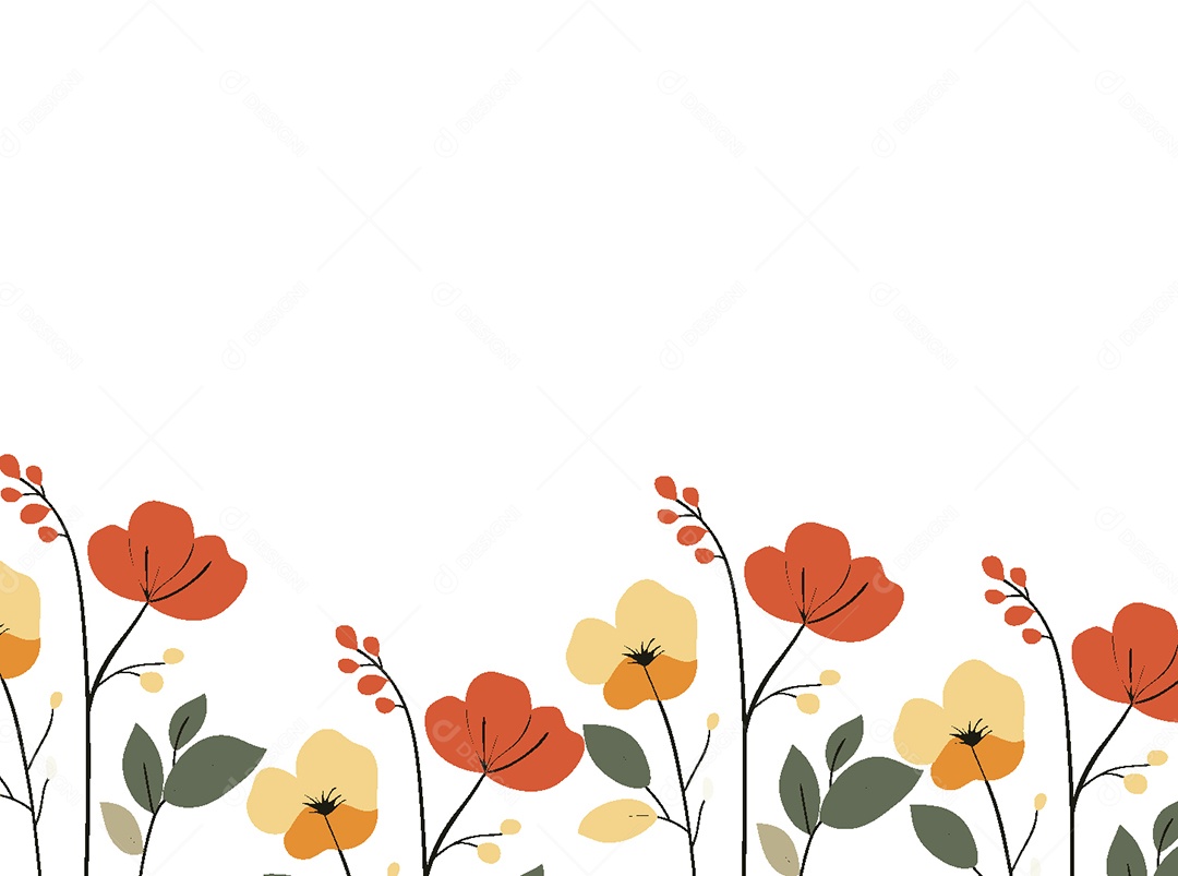 Background Floral Ilustração Vetor EPS