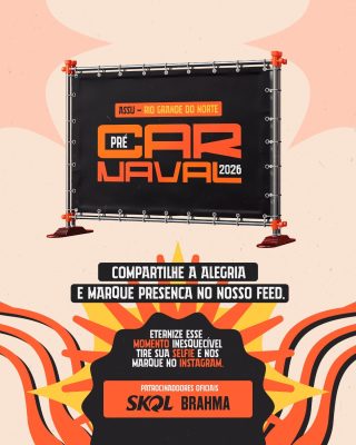 Pré Carnaval 2026 Rio Grande do Norte PSD Editável