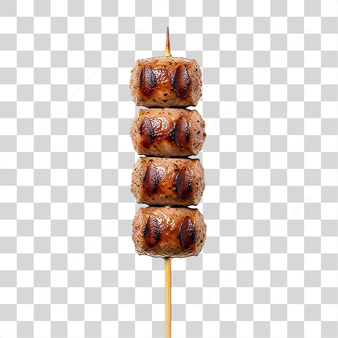 Espetinho de Linguiça Churrasco Churrasquinho PNG Transparente