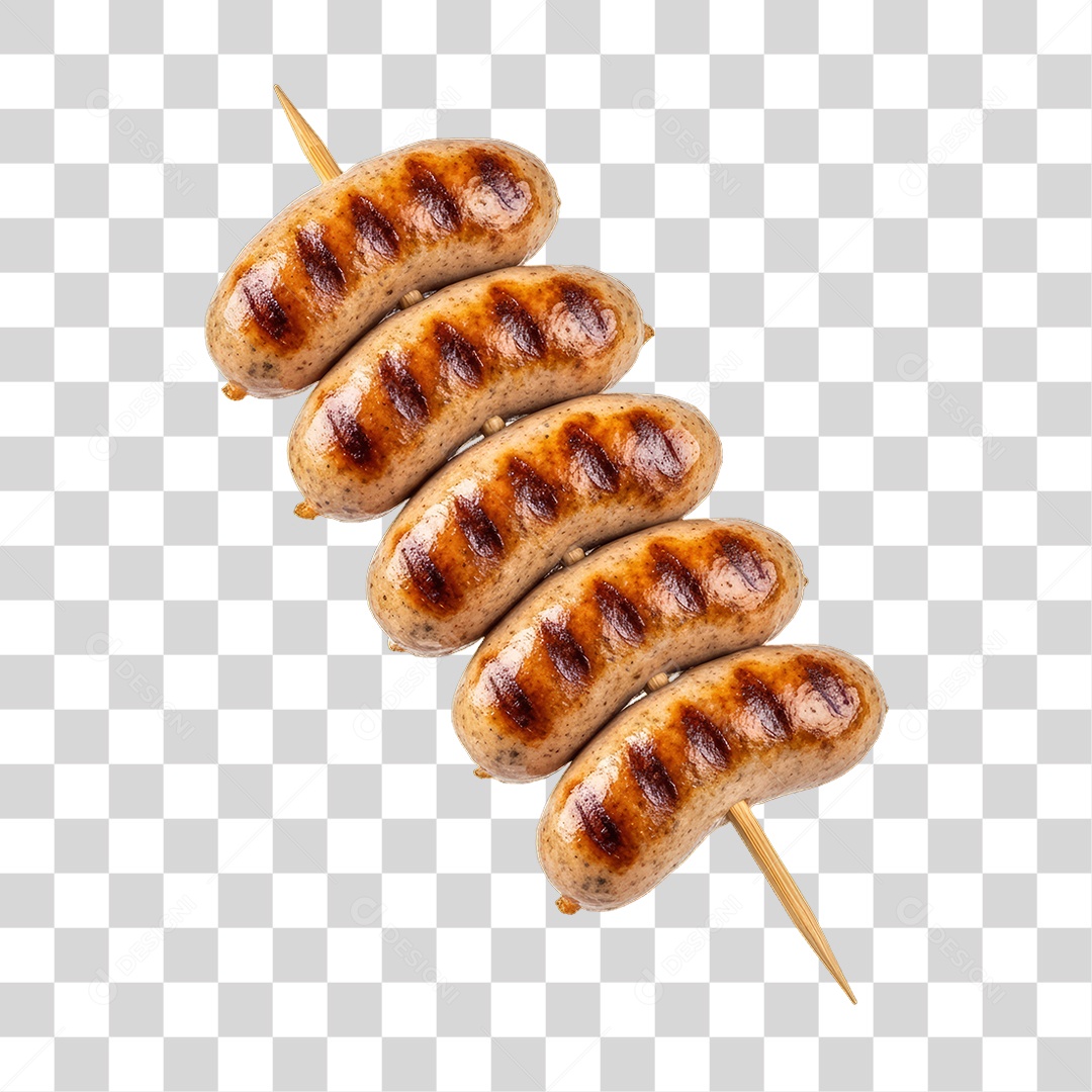 Espetinho de Linguiça Churrasco Churrasquinho PNG Transparente