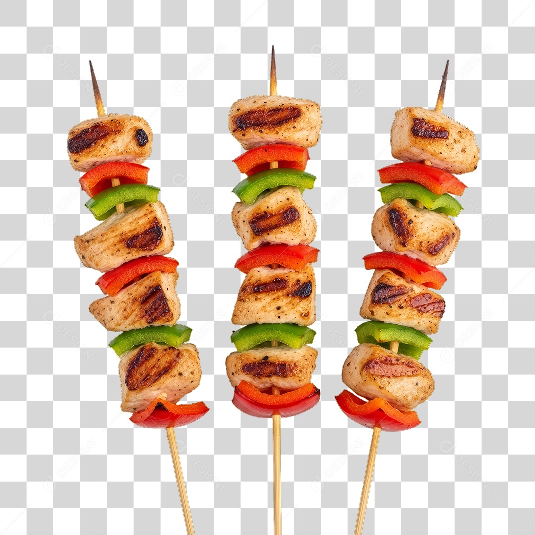 Espetinho de Frango Churrasco Churrasquinho PNG Transparente