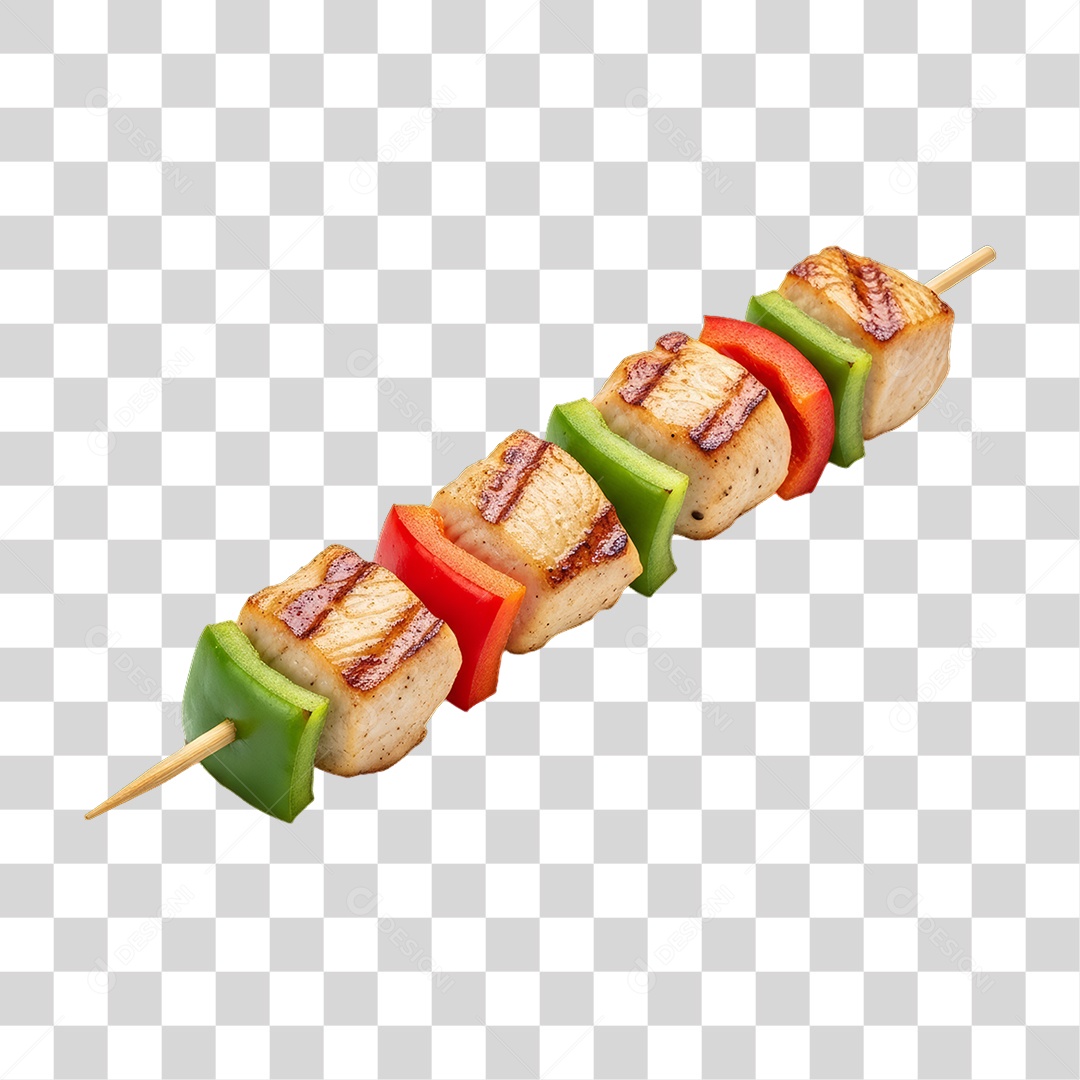Espetinho de Frango Churrasco Churrasquinho PNG Transparente