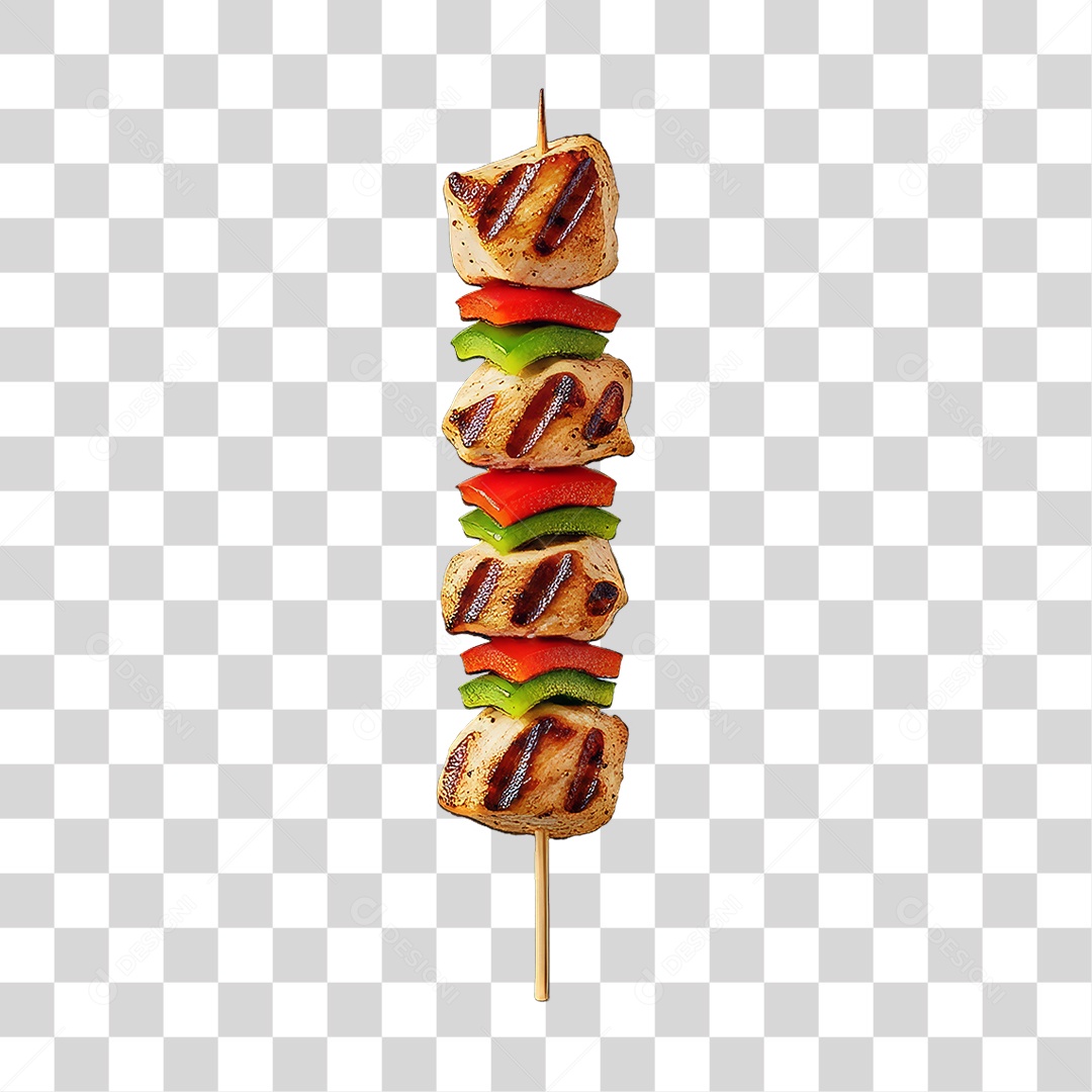 Espetinho de Frango Churrasco Churrasquinho PNG Transparente