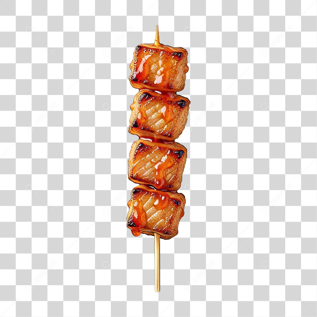 Espetinho de Frango Churrasco Churrasquinho PNG Transparente