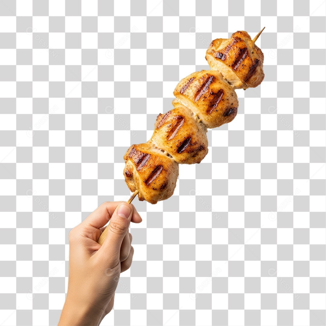 Espetinho de Frango Churrasco Churrasquinho PNG Transparente