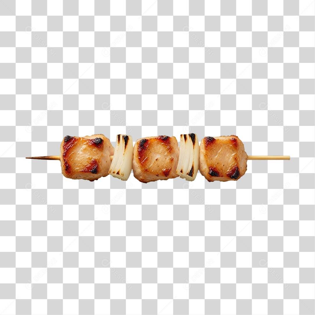 Espetinho de Frango Churrasco Churrasquinho PNG Transparente