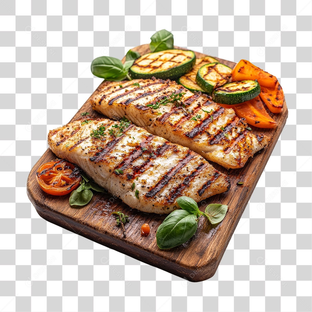 Porção de Frango com Complementos PNG Transparente