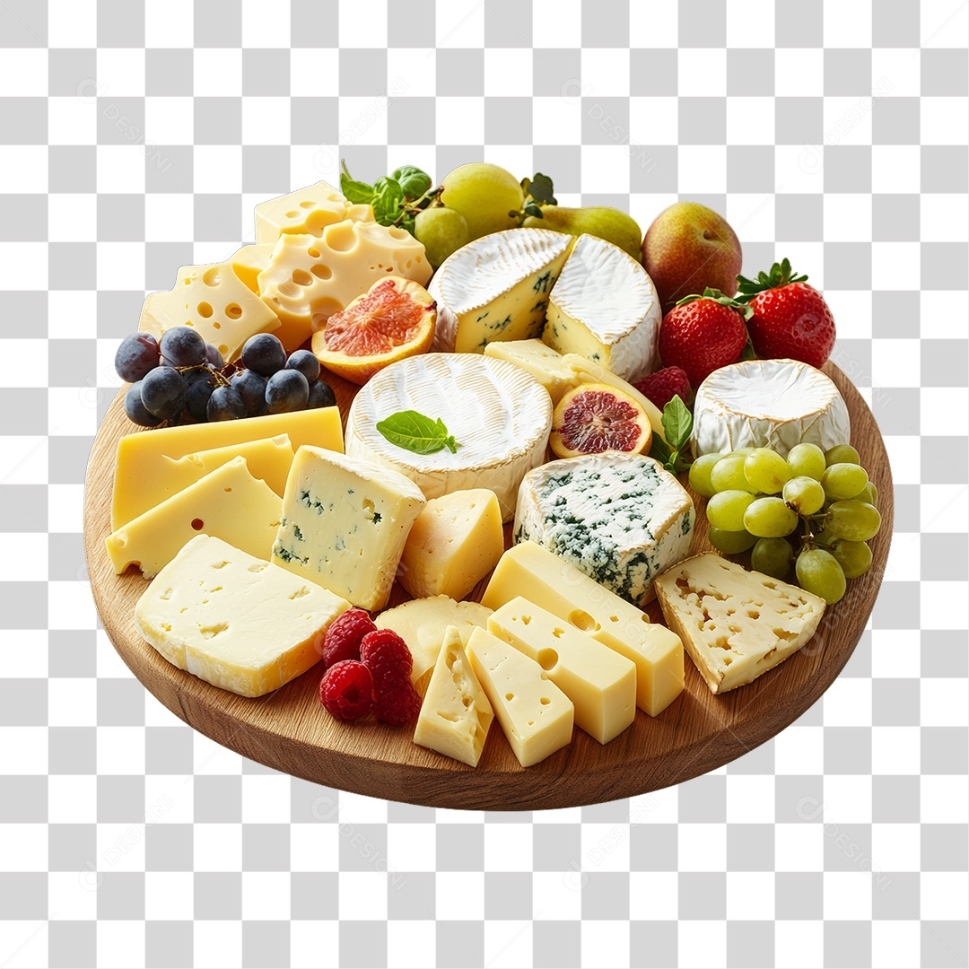 Porção de Frios com Complementos PNG Transparente