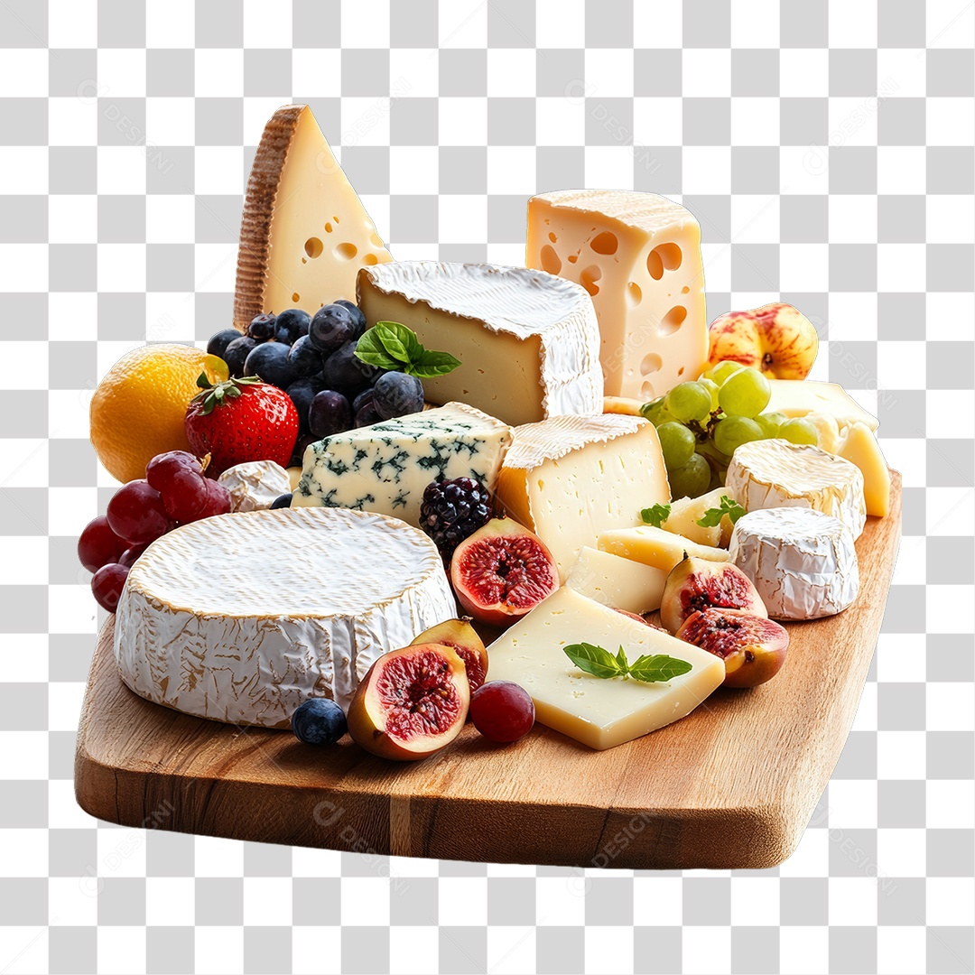 Porção de Frios com Complementos PNG Transparente