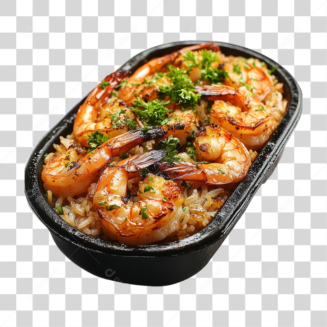 Porção de Camarão PNG Transparente