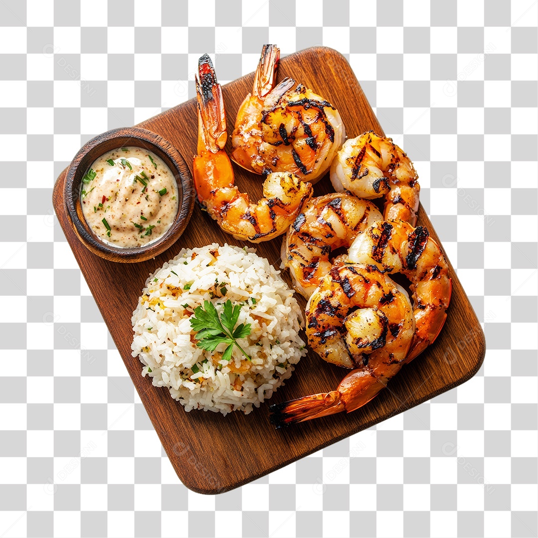 Porção de Camarão PNG Transparente