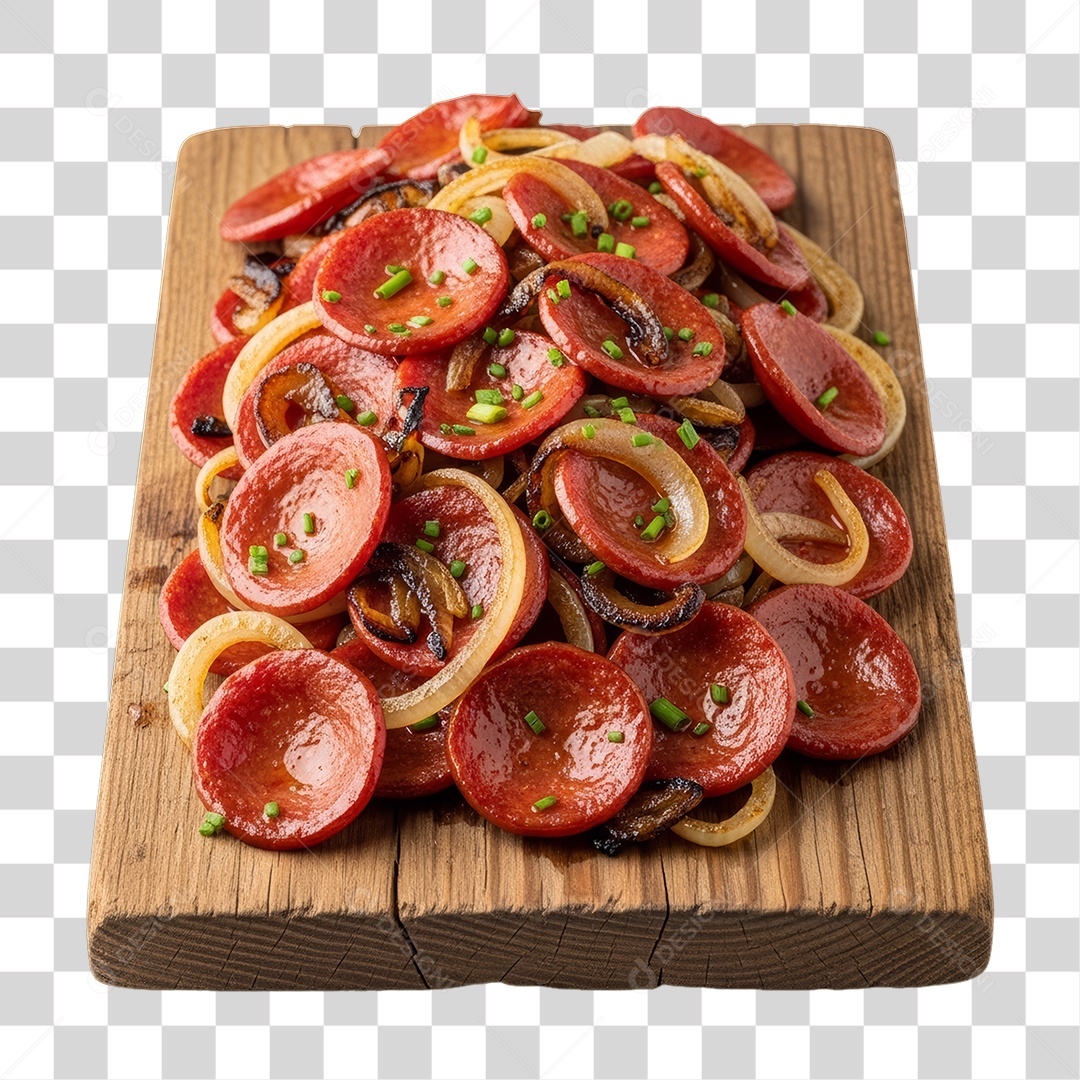 Porção de Calabresa PNG Transparente