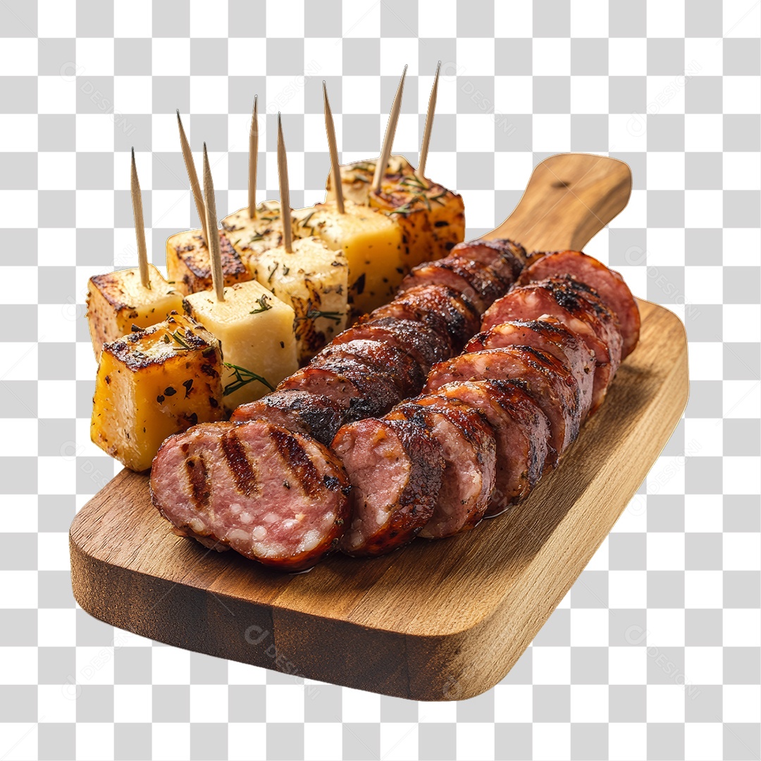 Porção de Calabresa PNG Transparente