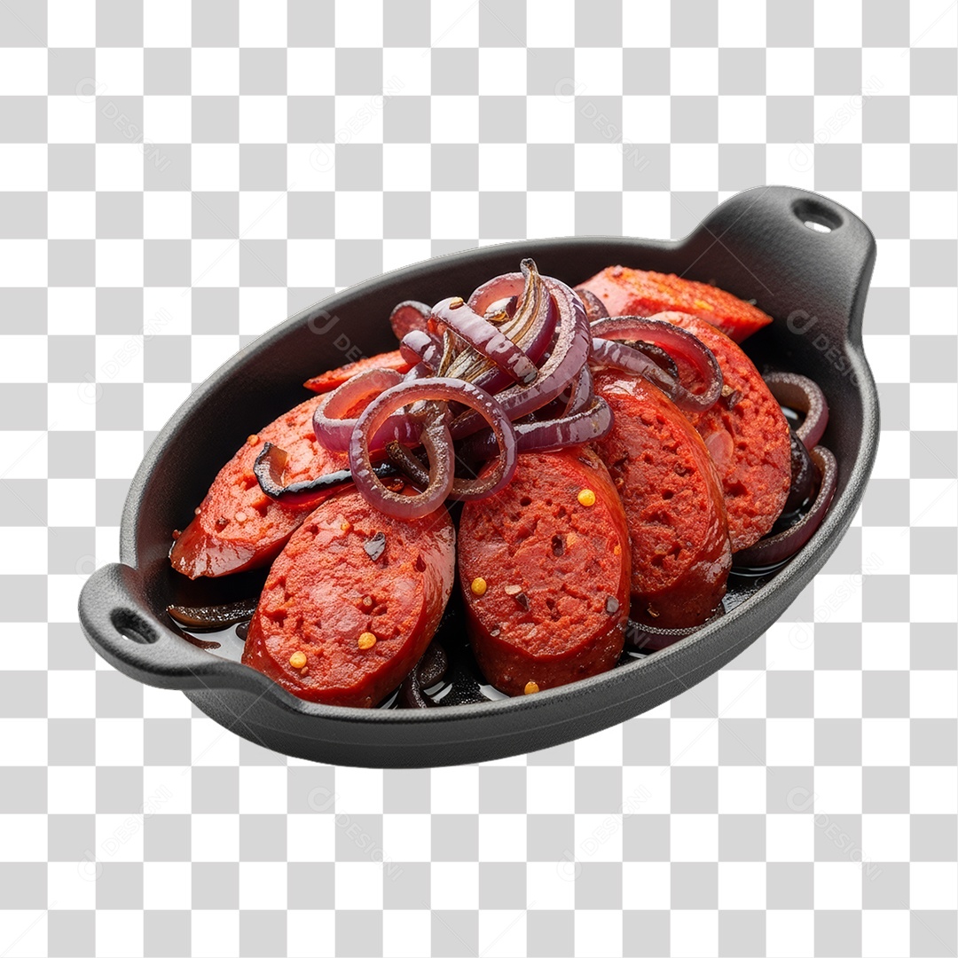 Porção de Calabresa PNG Transparente