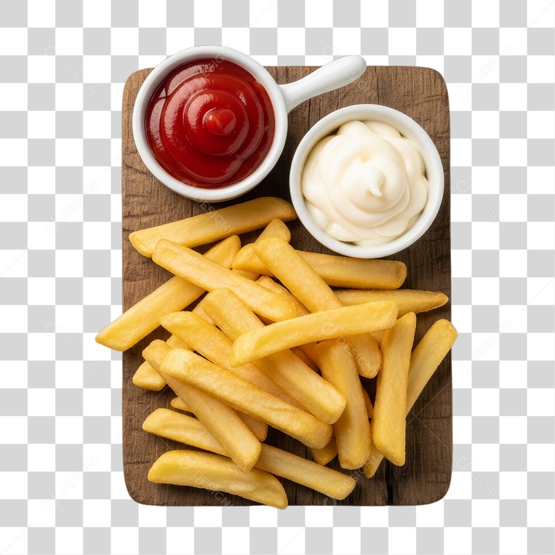 Porção de Batata PNG Transparente