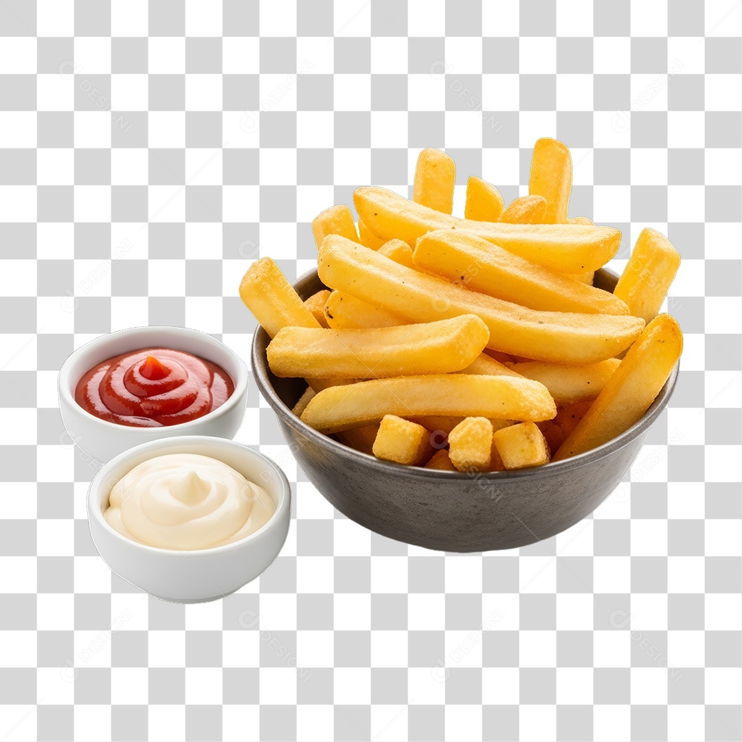 Porção de Batata PNG Transparente