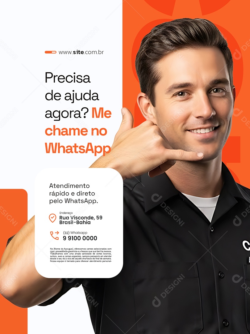 Encanador Precisa de Ajuda Agora Social Media PSD Editável