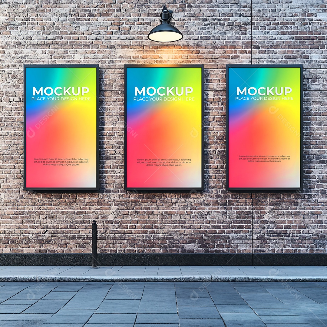 Mockup Painel Publicitário PSD Editável