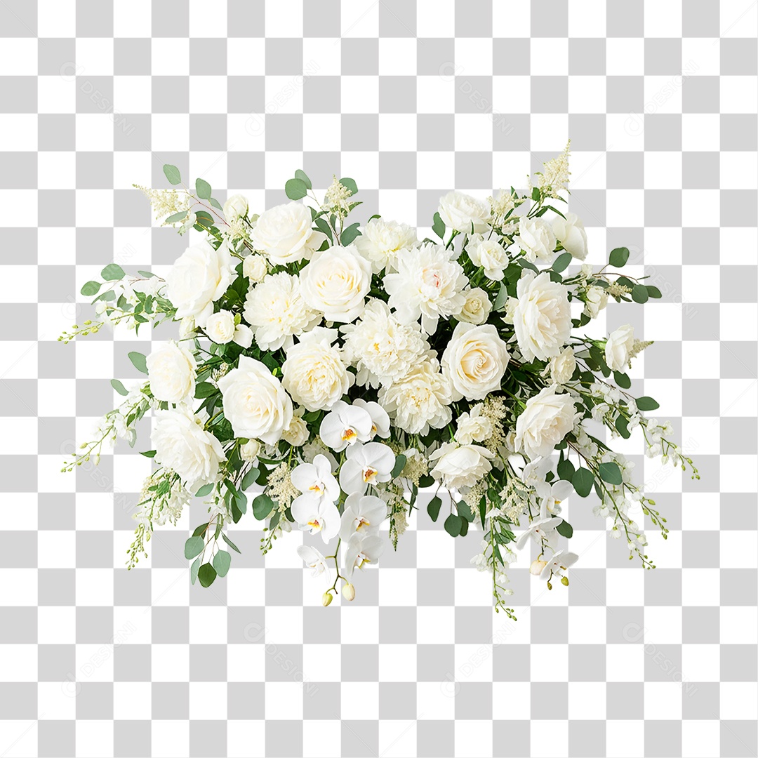 Arranjo de Flores PNG Transparente