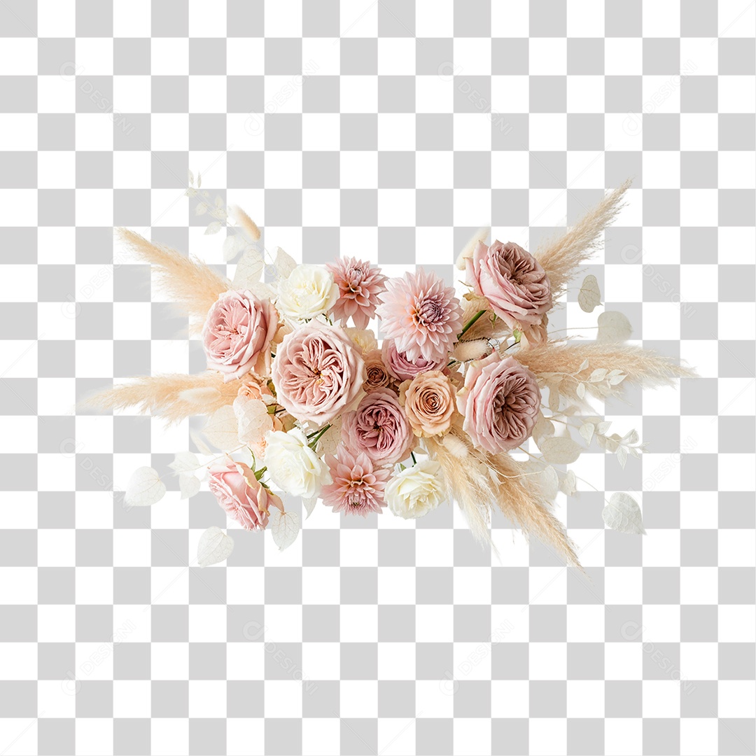 Arranjo de Flores PNG Transparente